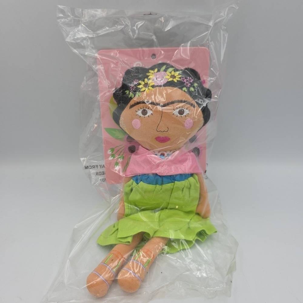 Piccolina Trailblazer Frida Kahlo Plush Doll NWT Sealed Plastic